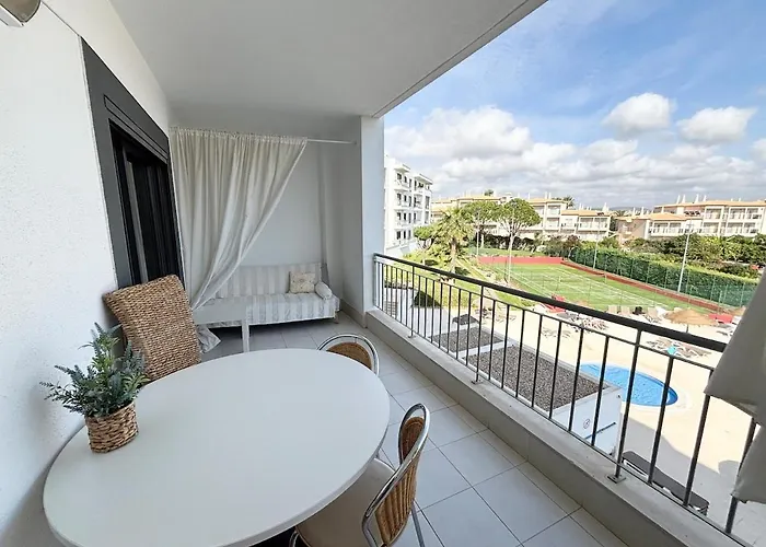 Terrace W Sea&pool Views 1bdr, 500 M From The Golden Sands *